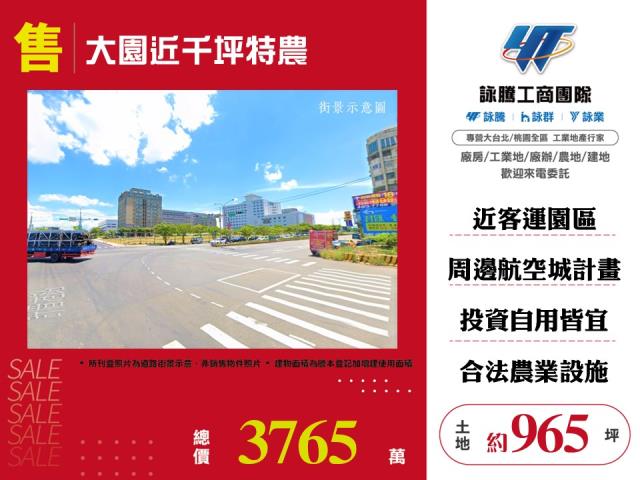 大園近千坪特農