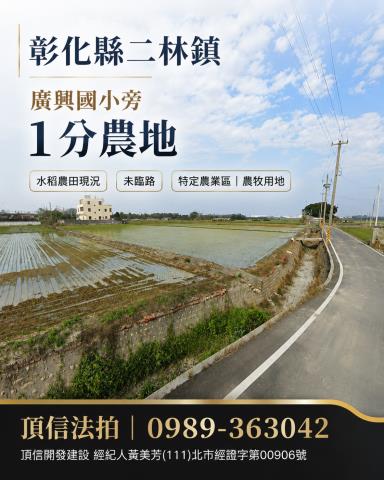 法拍彰化二林廣興國小1分農地