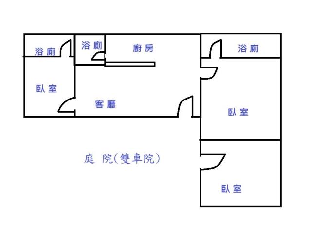 遊園路超大地坪送漂亮全新平房