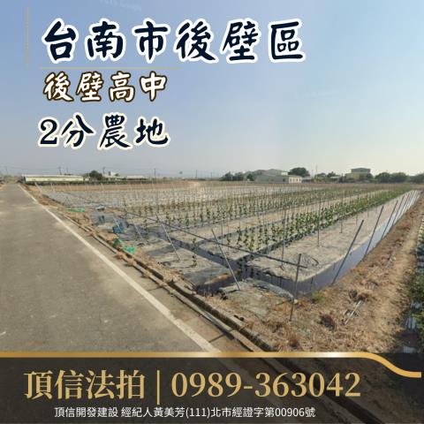 法拍台南後壁高中2分農地